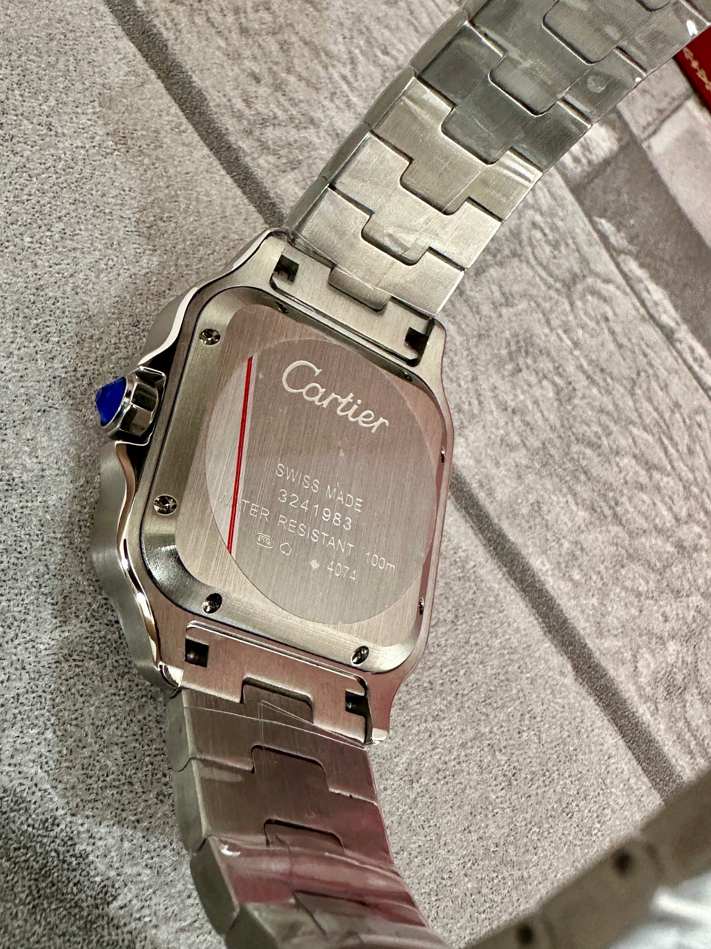 Reloj Santos AAA Automático fondo azul