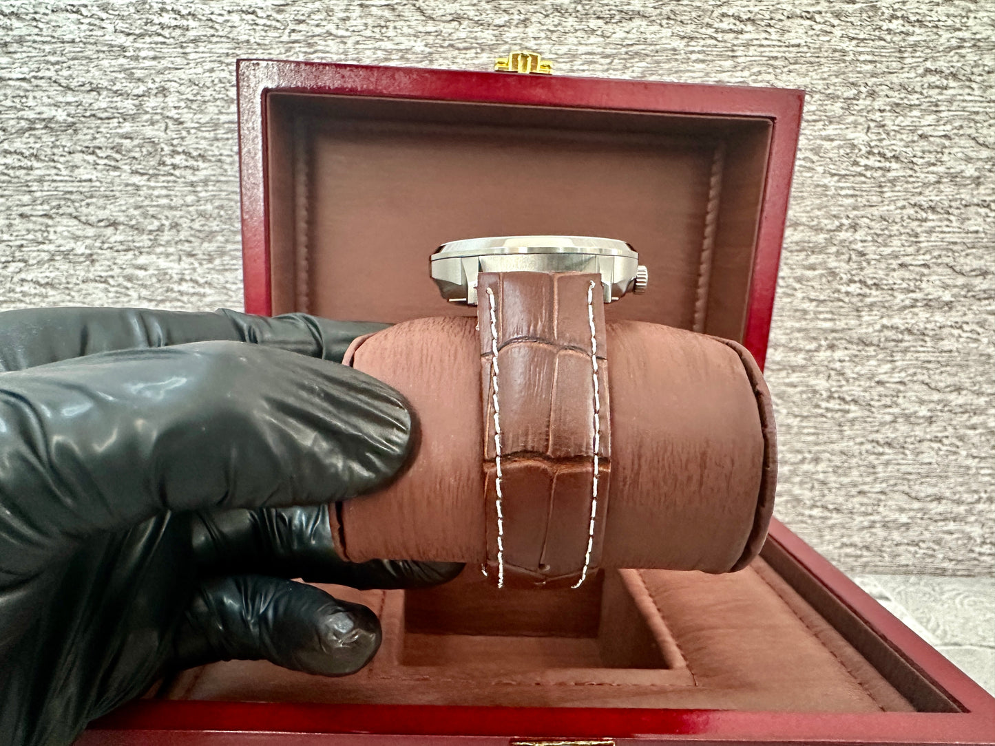 Reloj MID0 automático correa de piel café