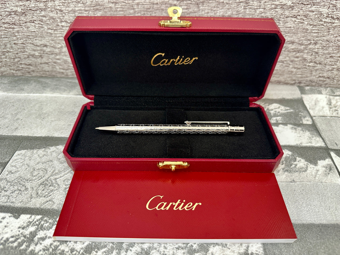 Boligrafo modelo Santos Crtier plateada
