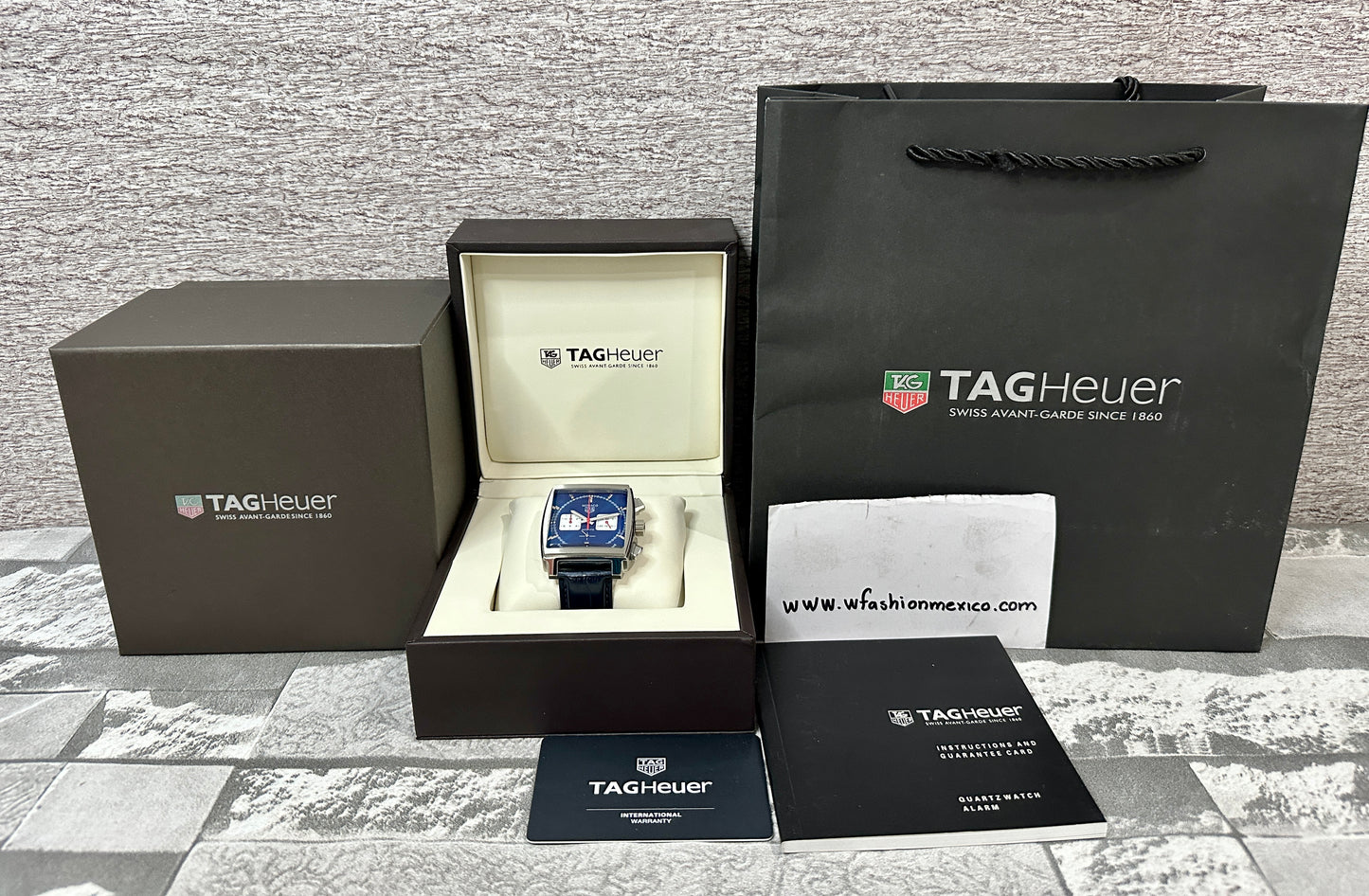 Reloj Monaco Chronograph Azul, AAA