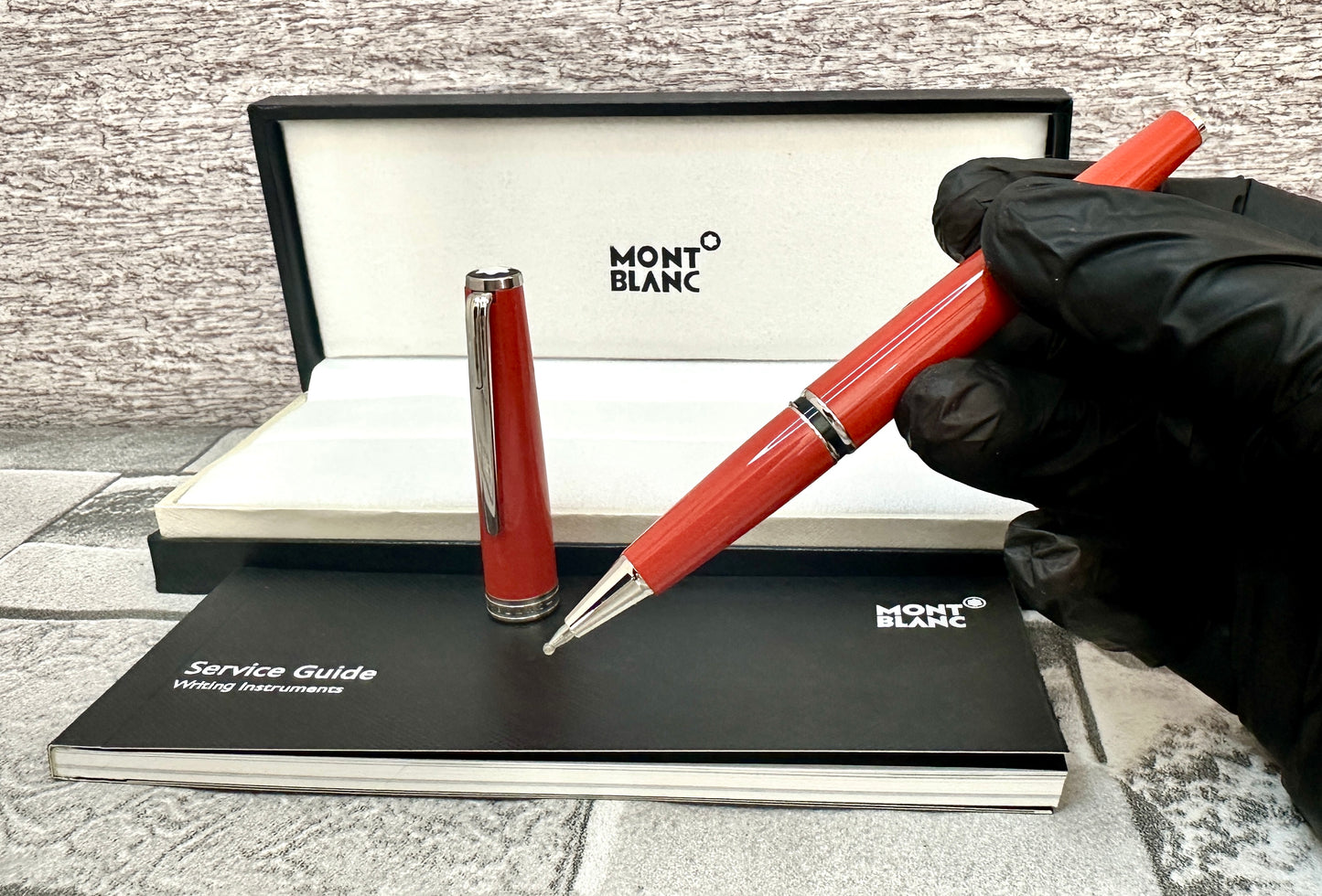 Pluma MB Rollerball PIX naranja