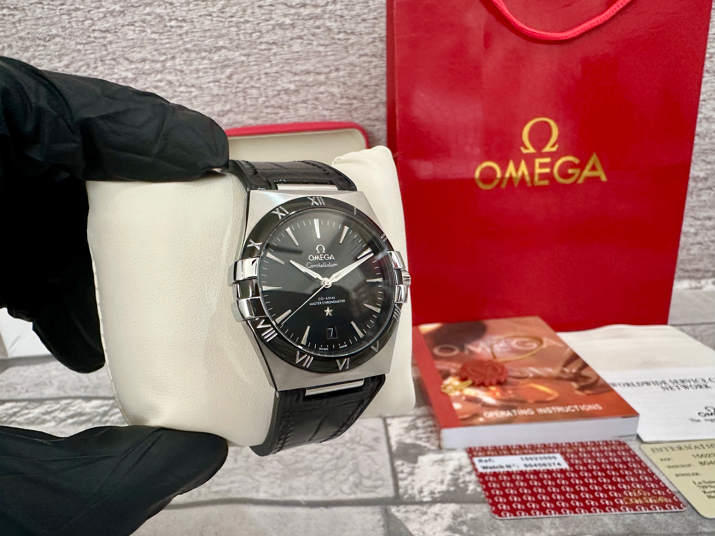 Reloj Constellation, AAA, Automático, correa de Piel negra