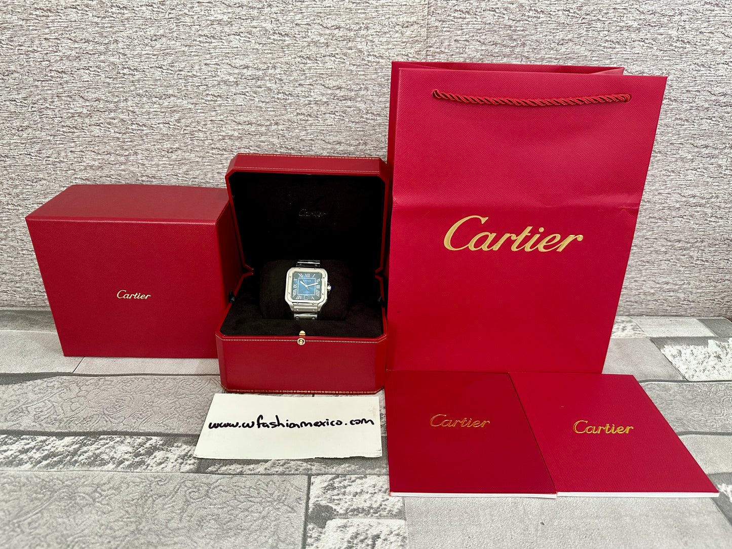 Reloj Santos AAA Automático fondo azul
