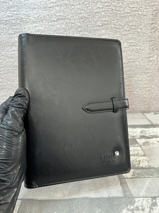 Organizador negro tipo agenda Mont B
