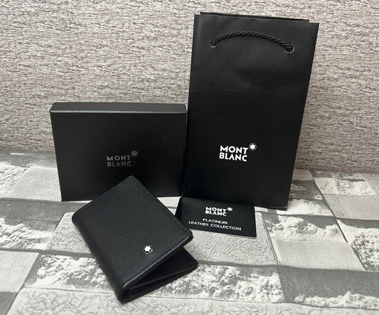 Cartera Bifold de piel genuina M0ntbl4nc