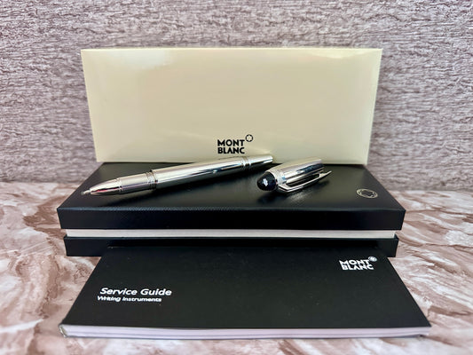 Pluma tipo Rollerball Starwalker MB plateada