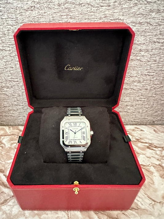 Reloj Santos Automático 35mm color acero