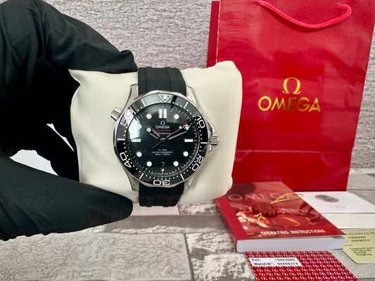 Reloj Sea Master AAA Automatic correa de caucho negra