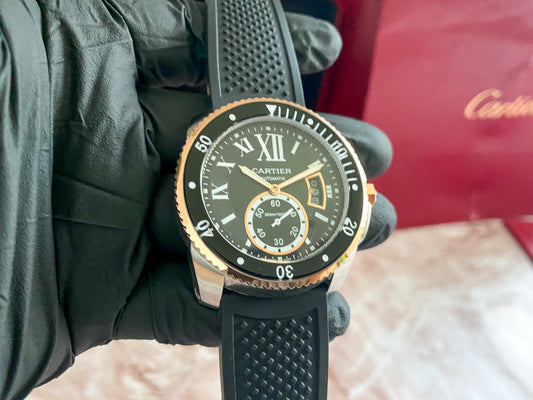 Calibre Diver AAA Automático correa de caucho