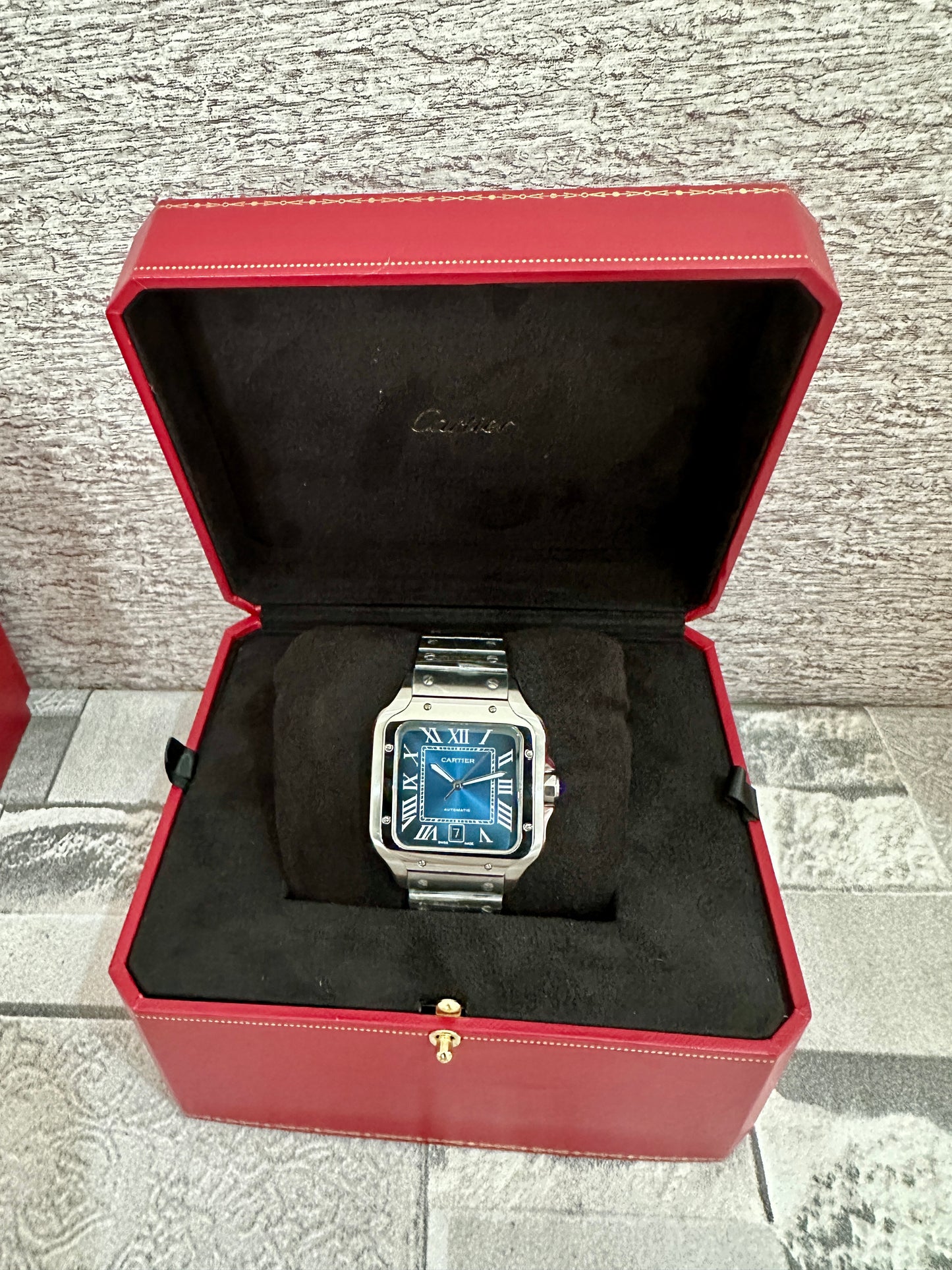 Reloj Santos AAA Automático fondo azul
