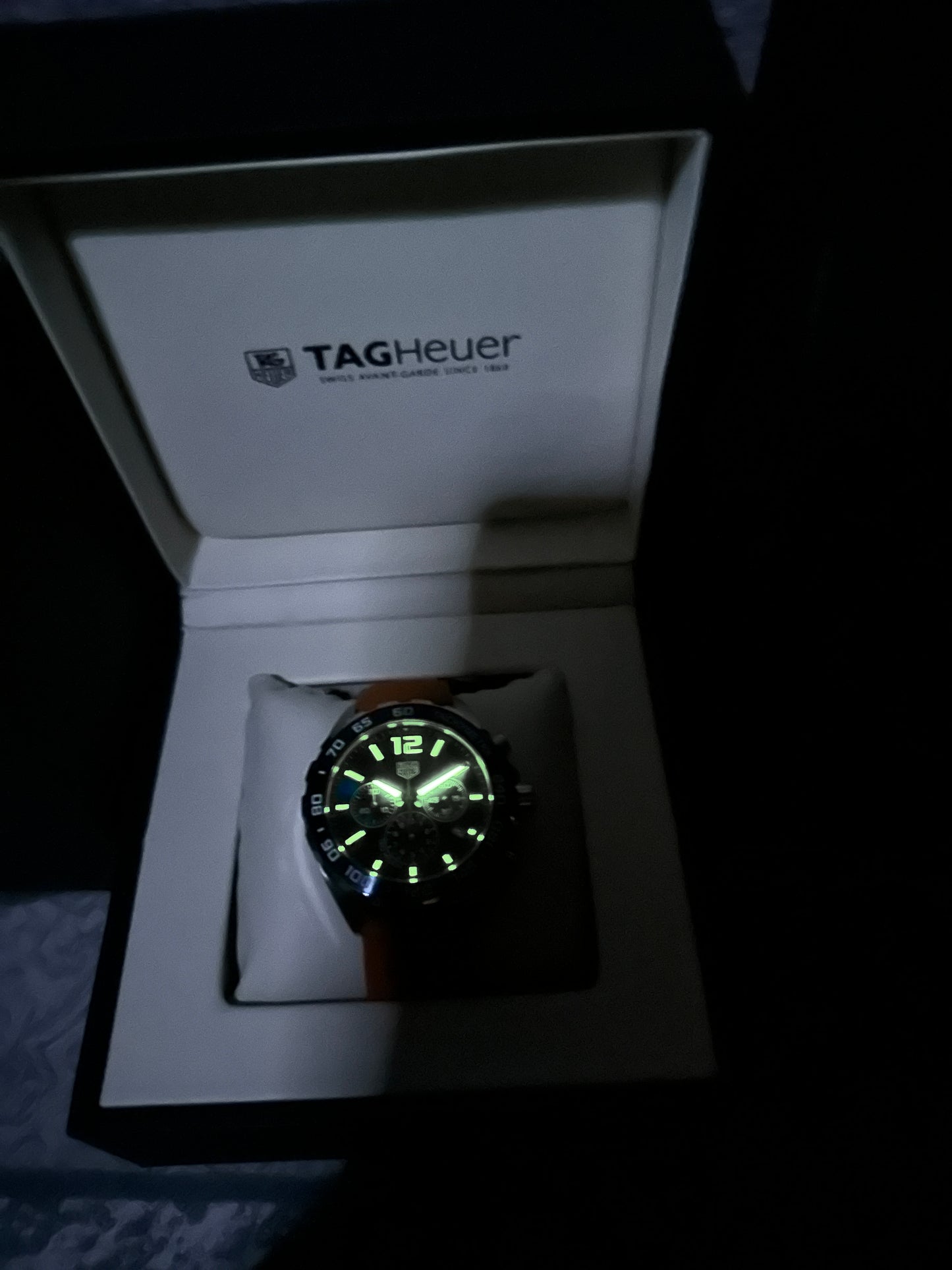 Reloj F1 correa de caucho naranja