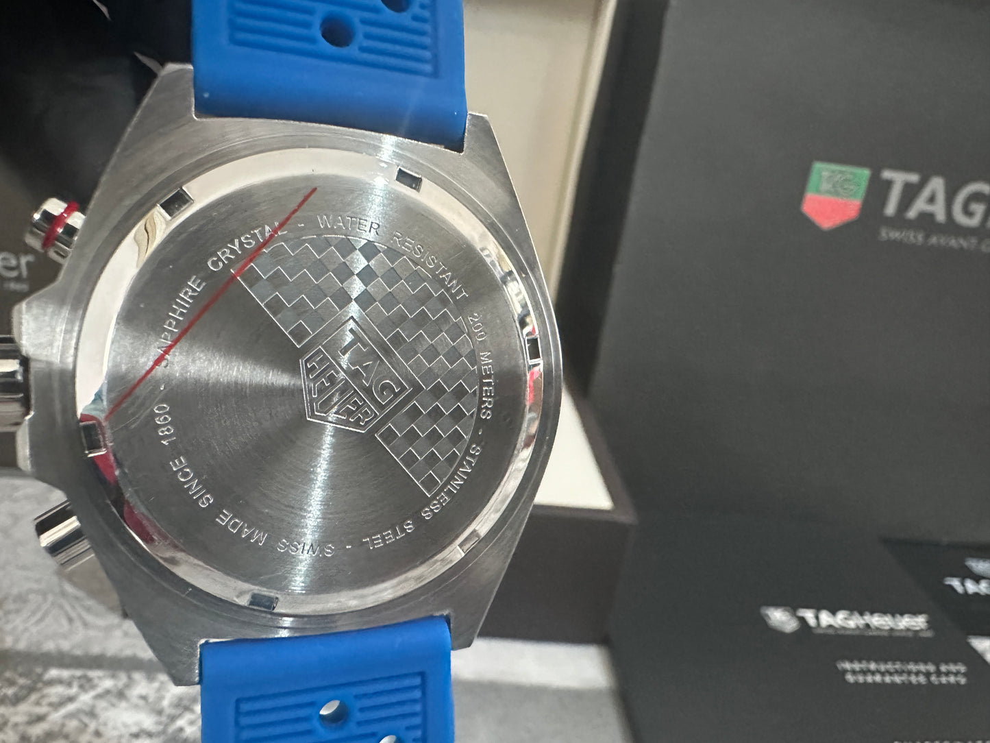 Reloj F1, AAA, Quartz, correa de caucho azul