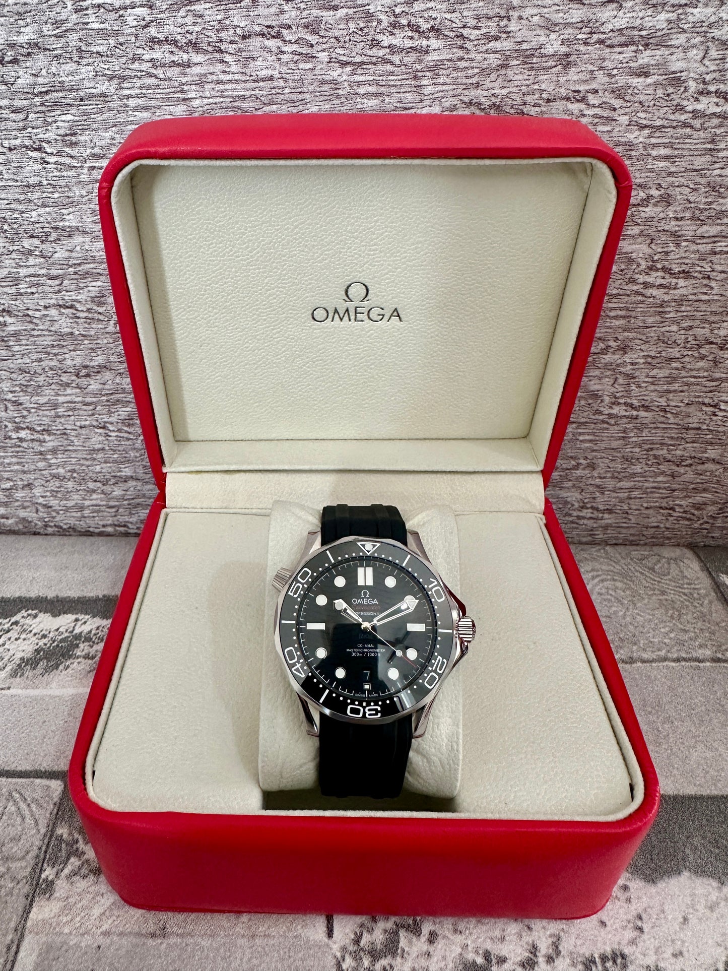 Reloj Sea Master AAA Automatic correa de caucho negra