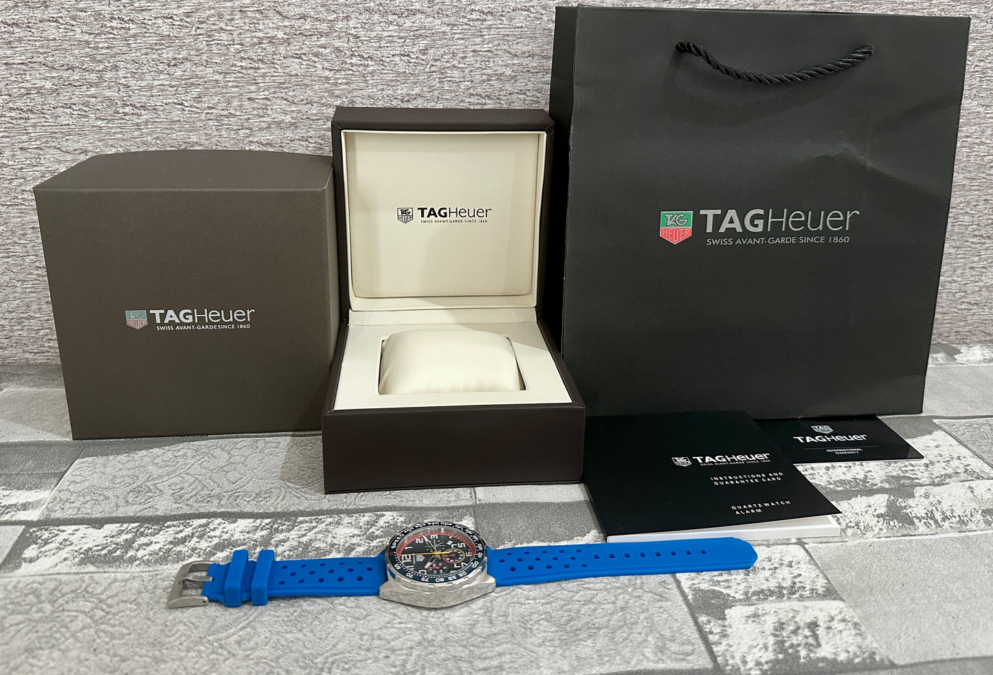 Reloj F1, AAA, Quartz, correa de caucho azul
