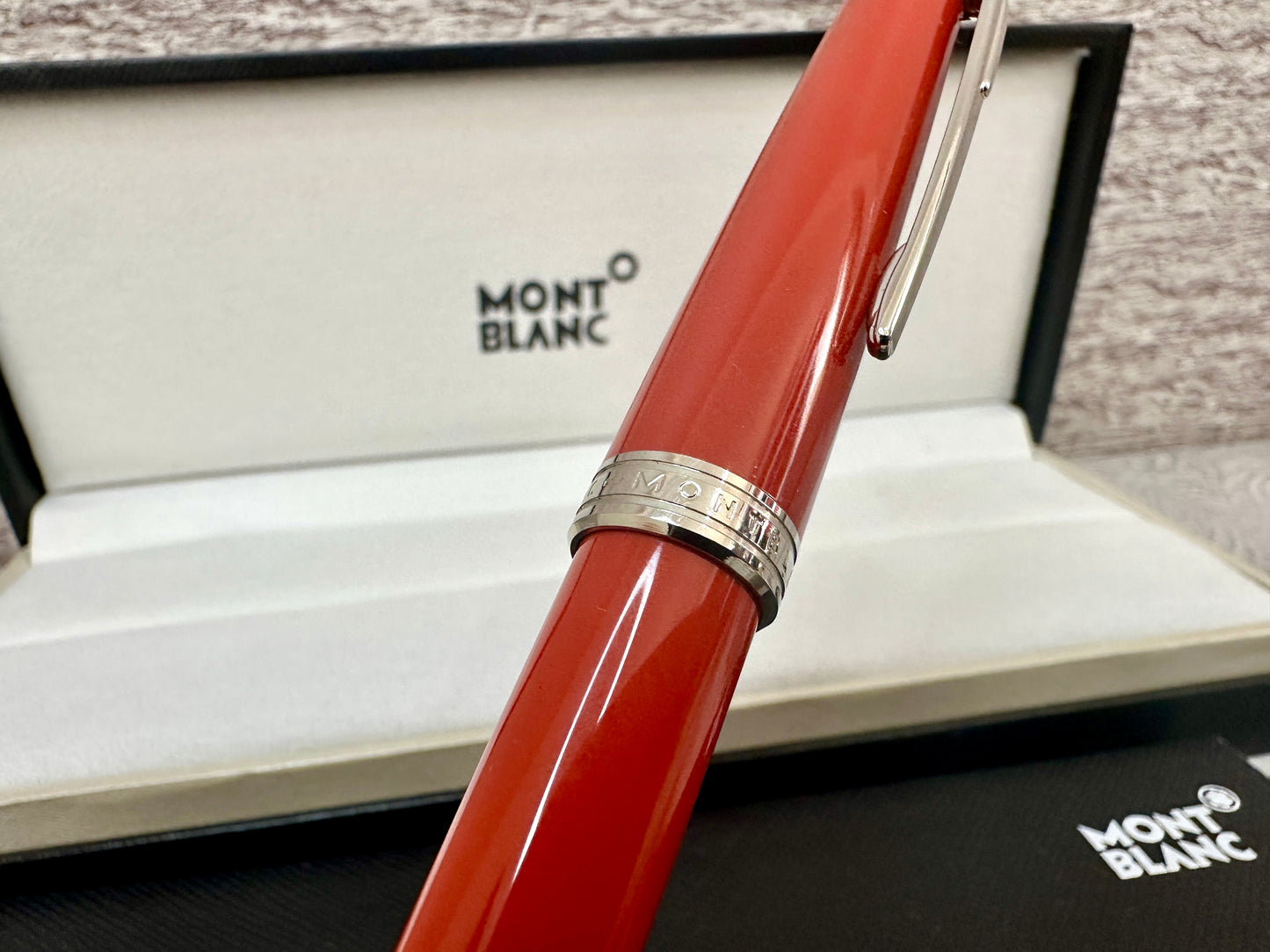 Pluma MB Rollerball PIX naranja