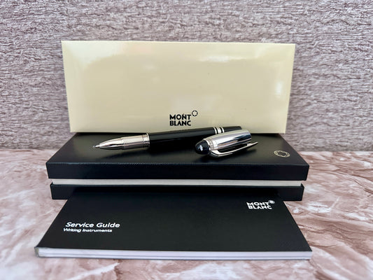 Pluma tipo Rollerball Starwalker MB negro con plateado