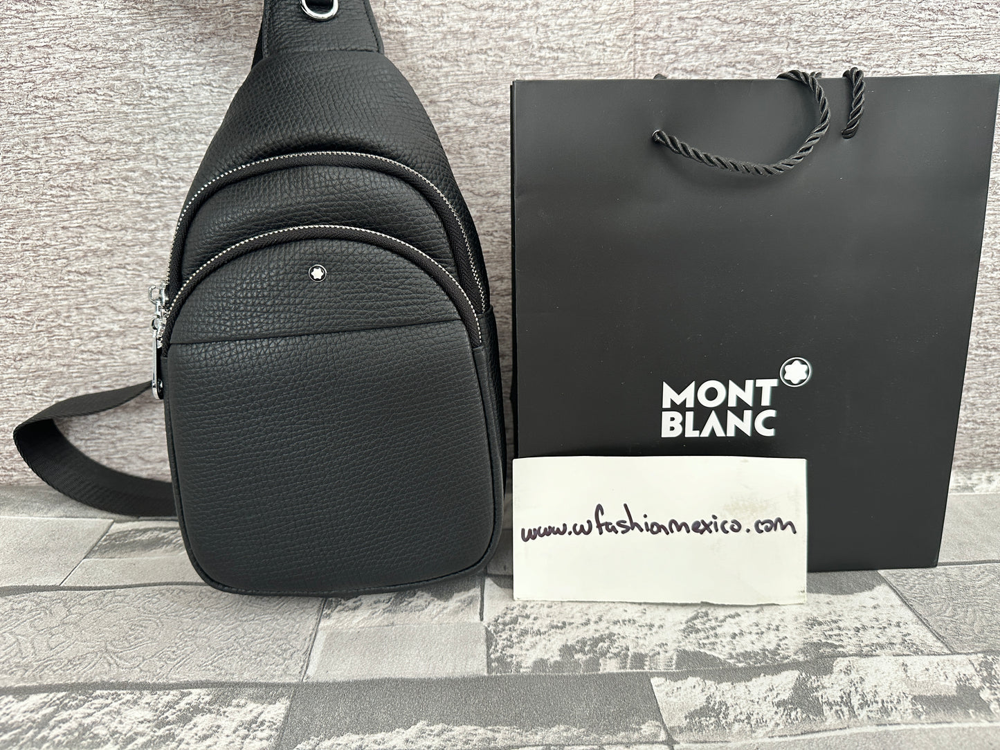 Bolsa crossbody tipo Pechera de Piel Genuina MB