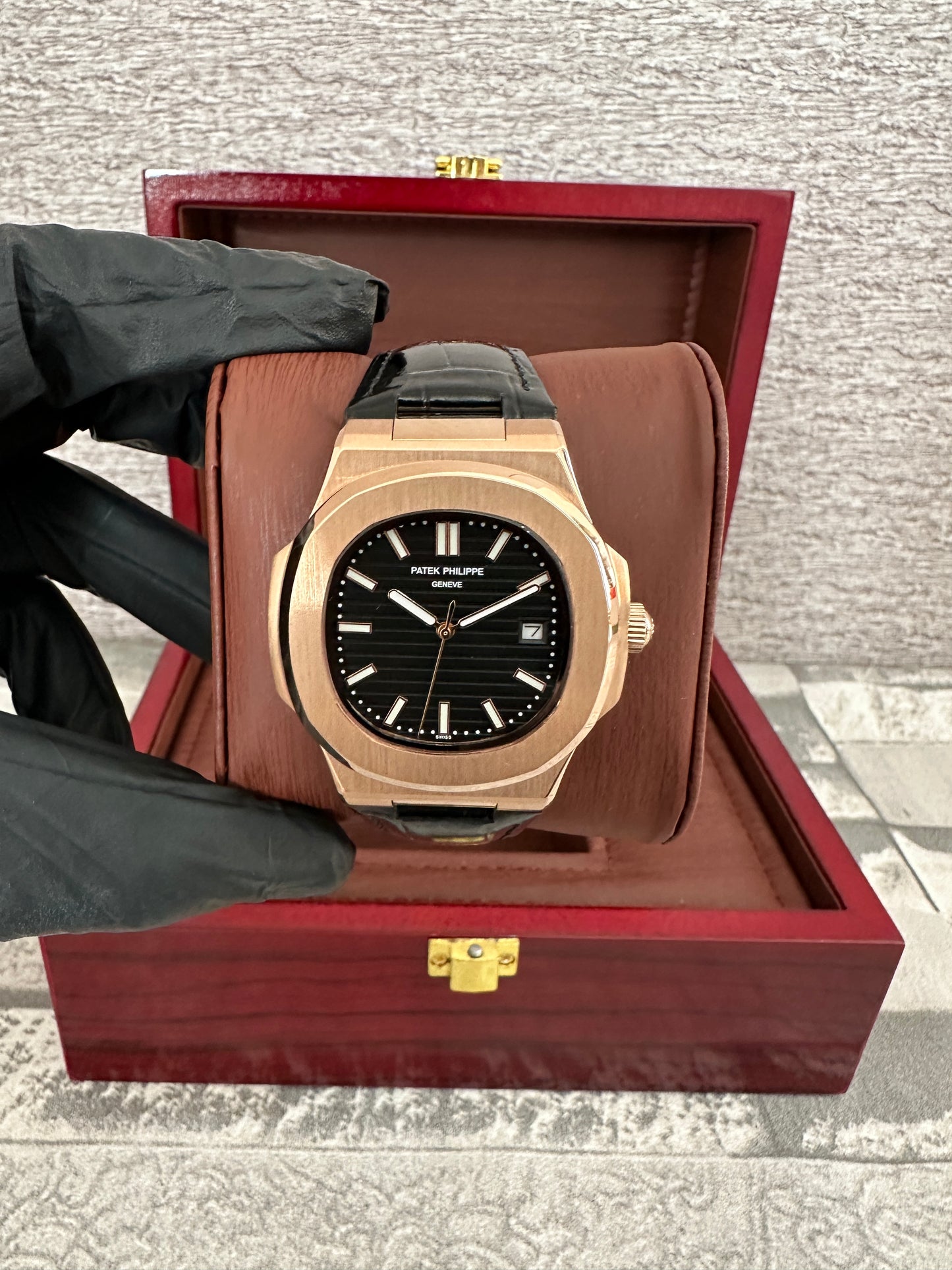 Reloj Pat Nautilus AAA Automático Correa de Piel