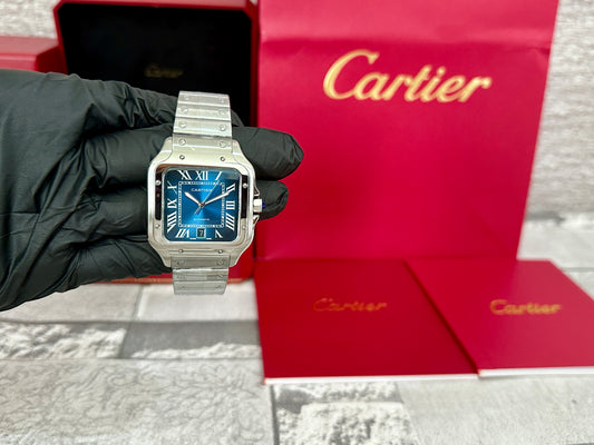 Reloj Santos AAA Automático fondo azul