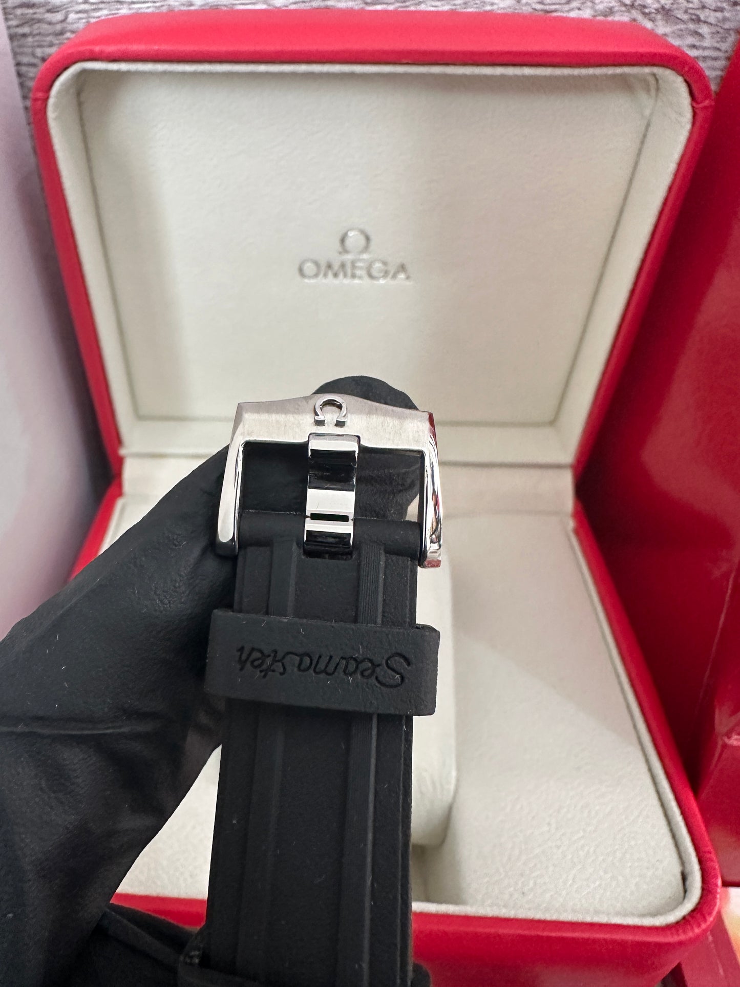 Reloj Sea Master AAA Automatic correa de caucho negra