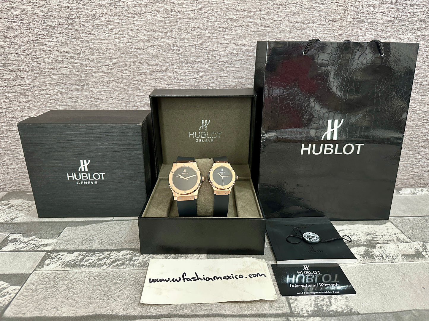 Reloj Hub10t AAA Quartz color oro rosa Dama