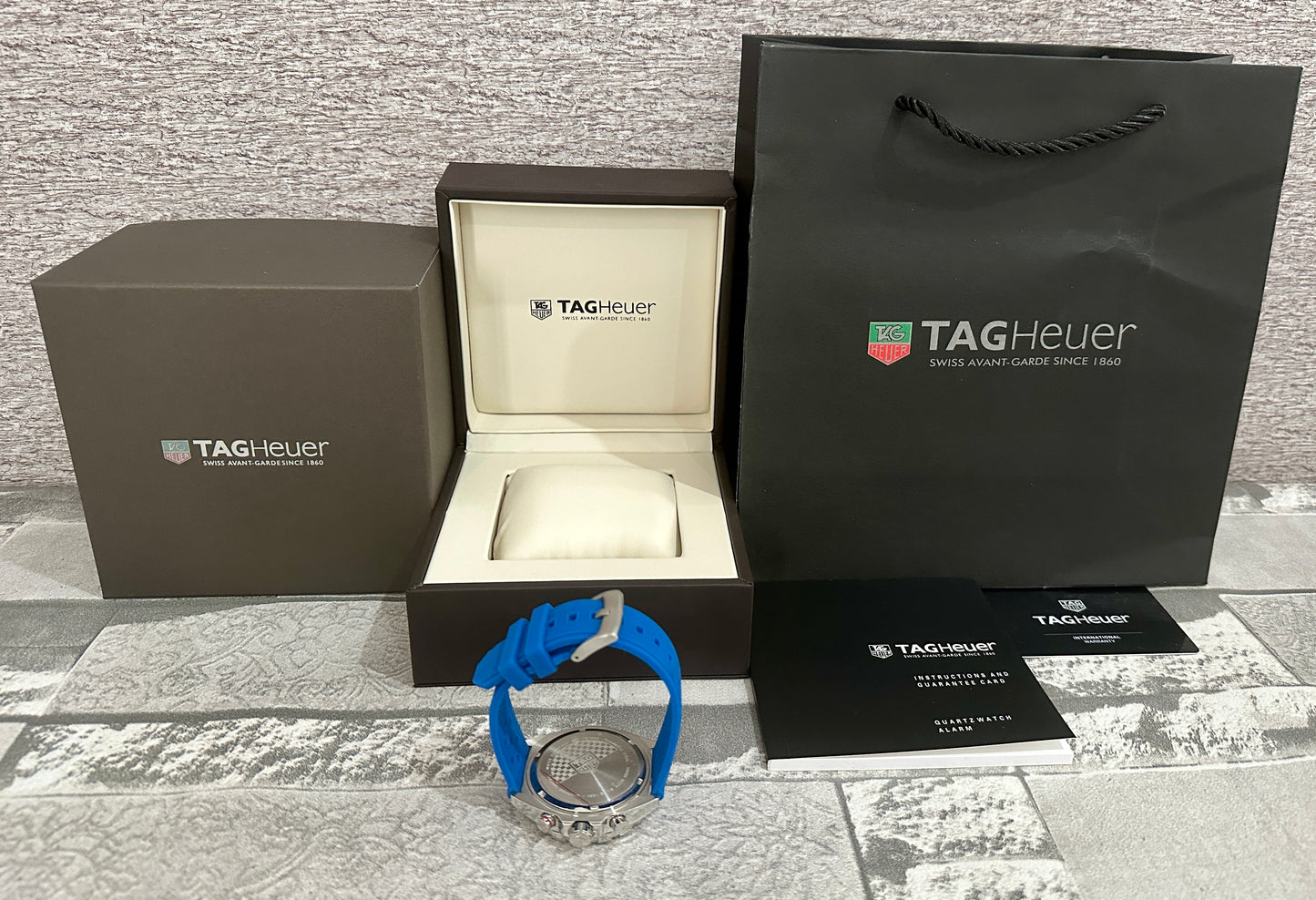 Reloj F1, AAA, Quartz, correa de caucho azul