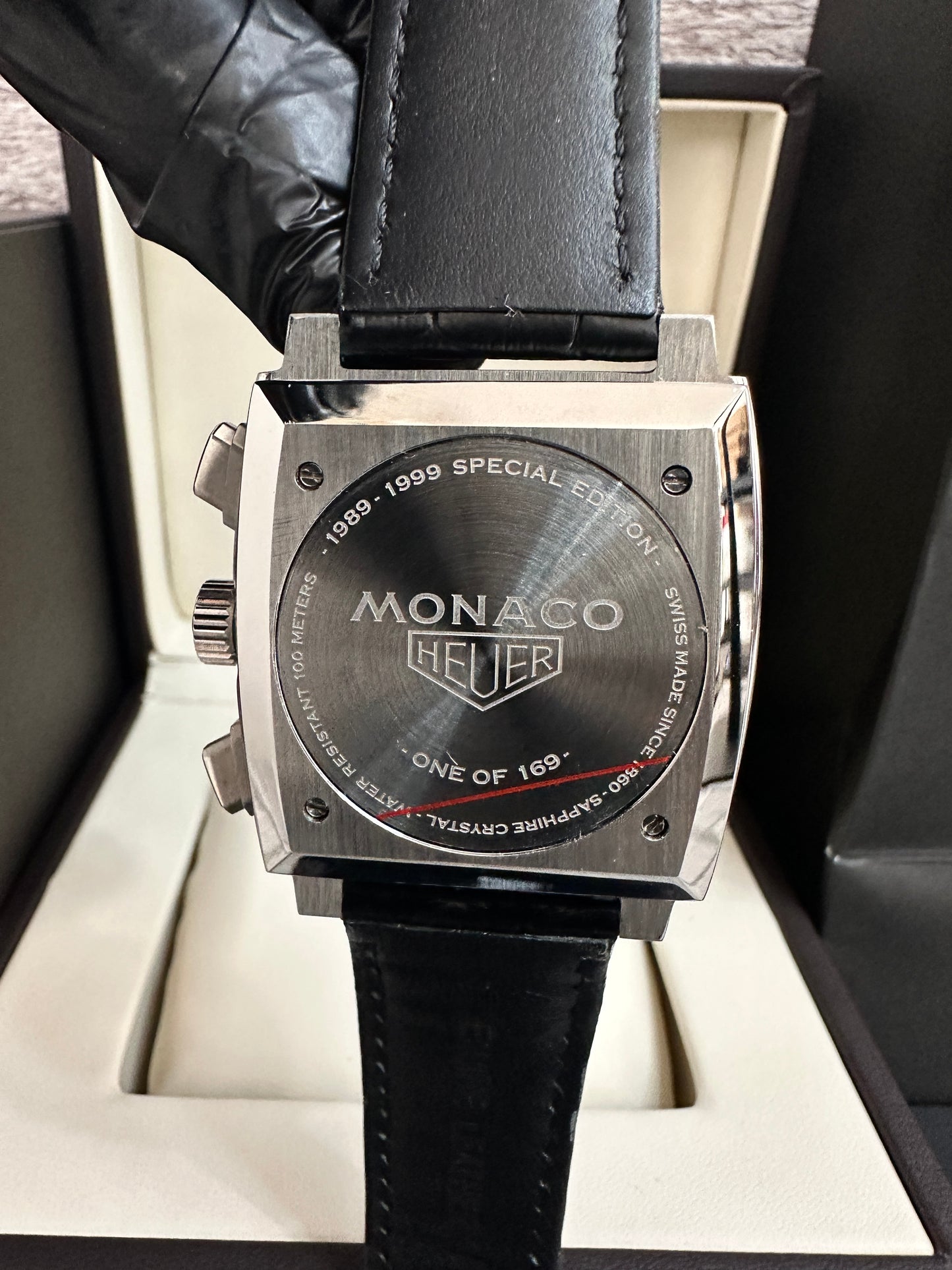 Reloj Monaco Chronograph negro, AAA