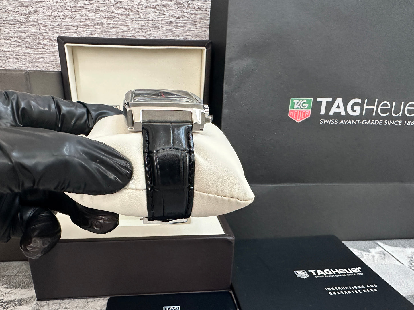 Reloj Monaco Chronograph negro, AAA
