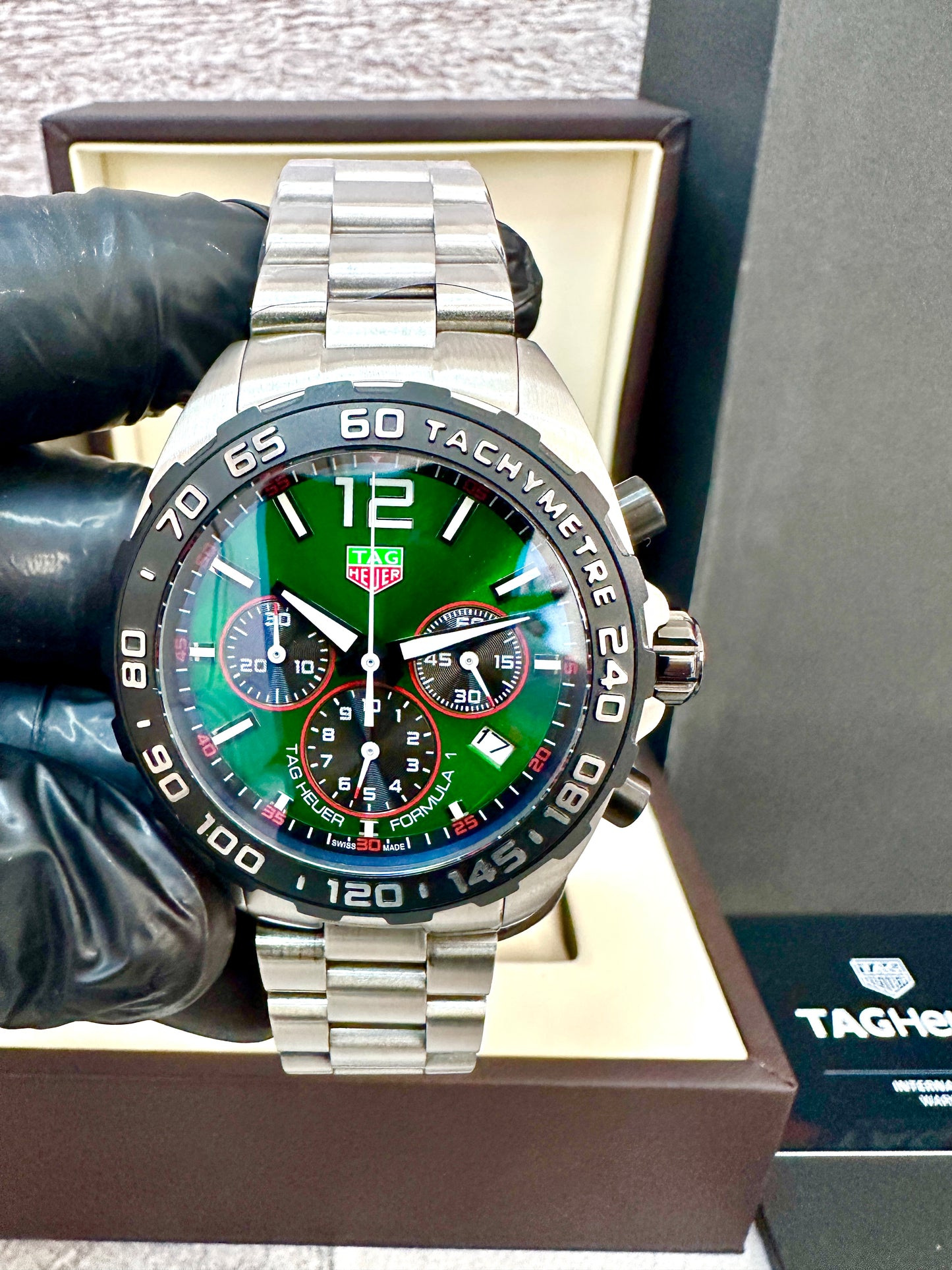 Reloj F1, AAA, Quartz, verde