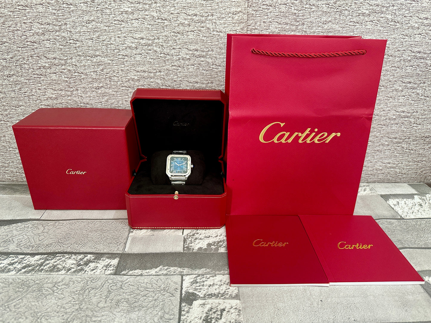 Reloj Santos AAA Automático fondo azul
