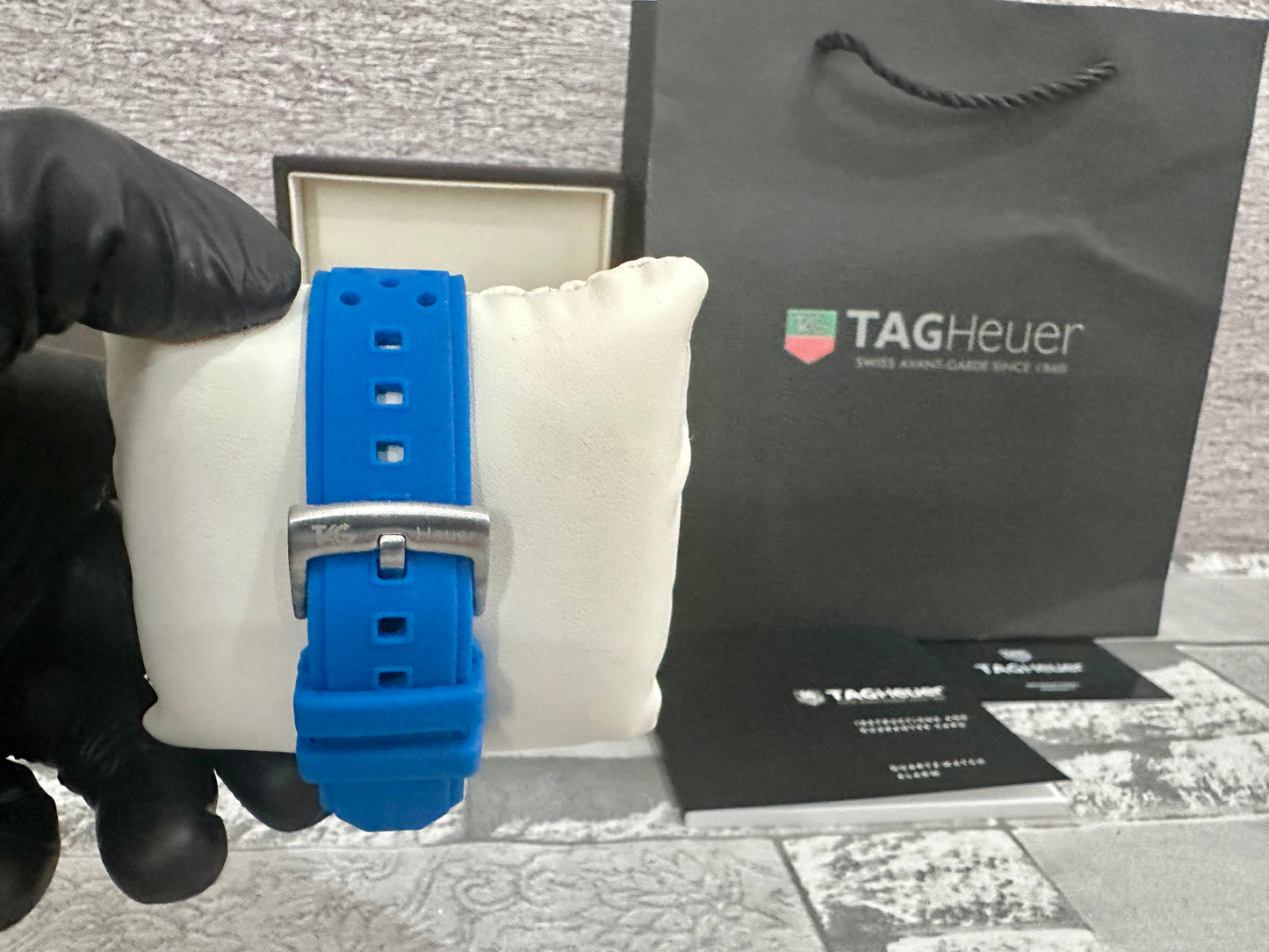 Reloj F1, AAA, Quartz, correa de caucho azul