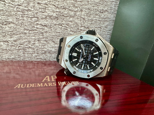 Reloj AP, AAA, Automático, 42 mm., negro con plata