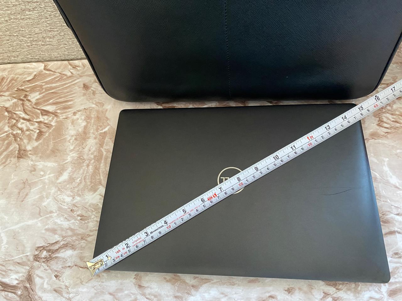 Portafolio negro de Piel Genuina, perfecto para laptops, modelo 2