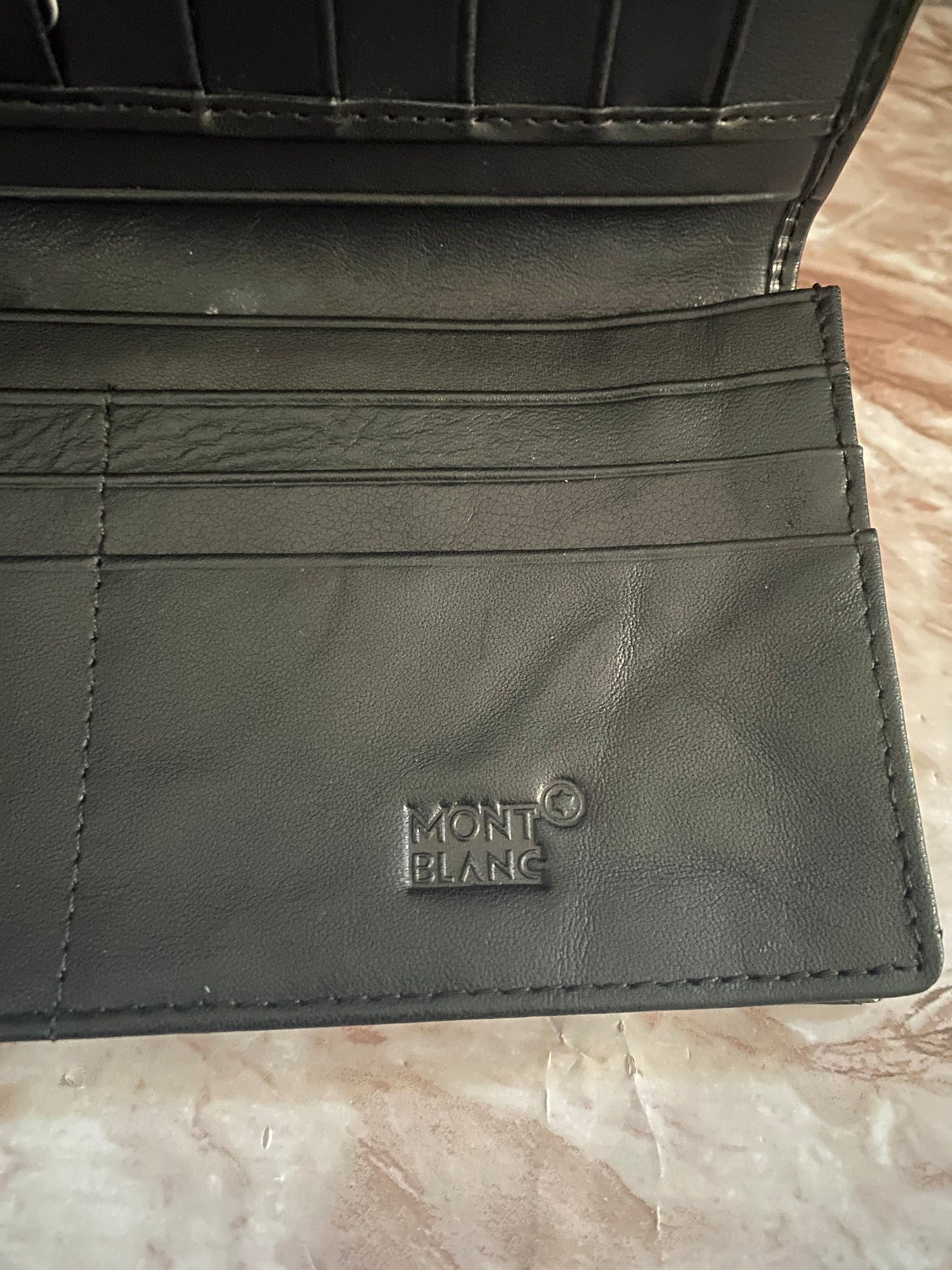 Cartera larga de piel genuina M0ntbl4nc