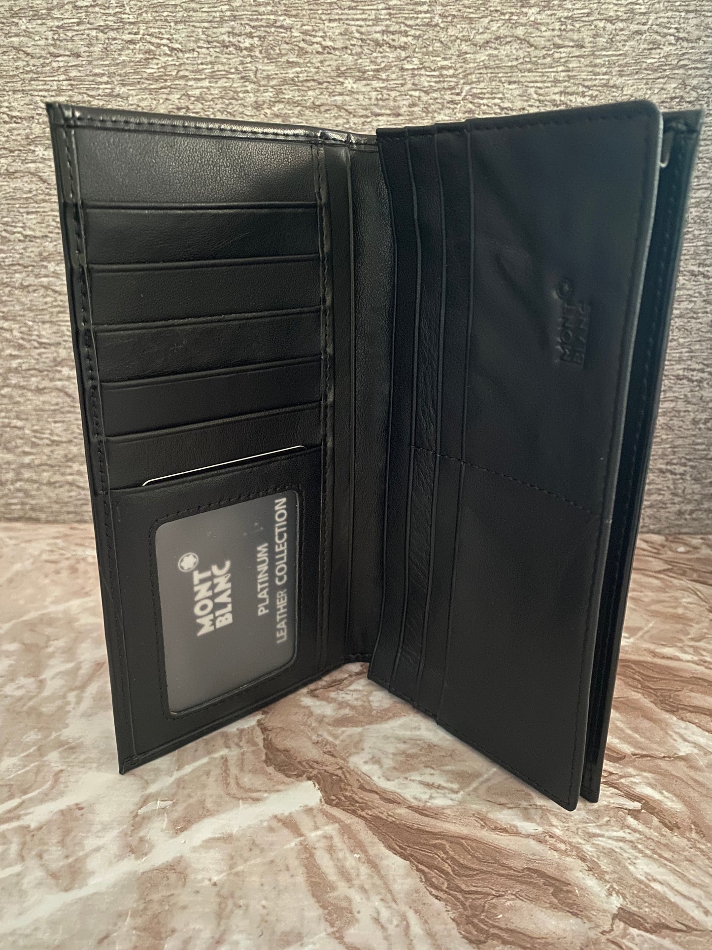 Cartera larga de piel genuina M0ntbl4nc