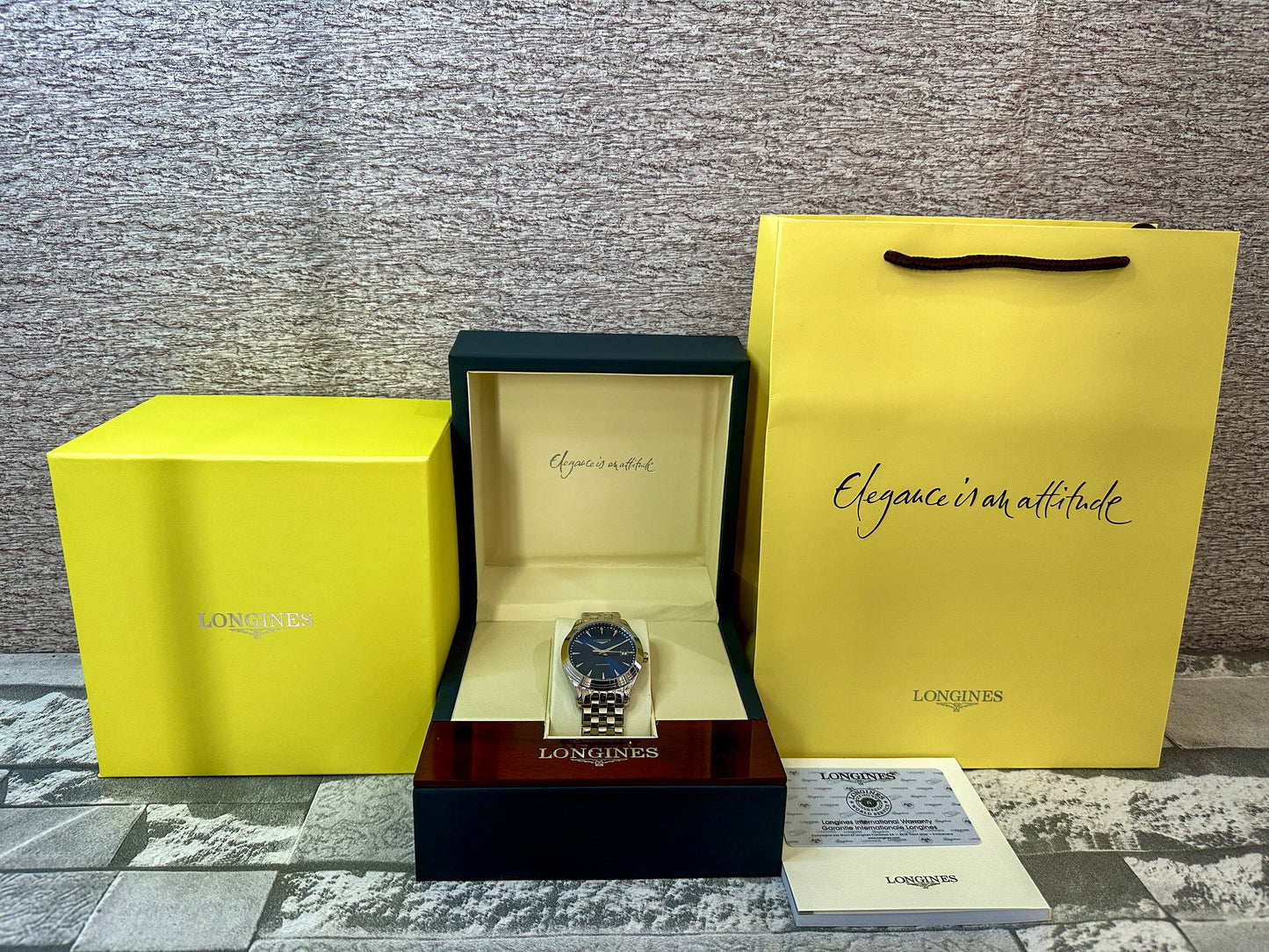 Reloj LONG Flag Ship azul