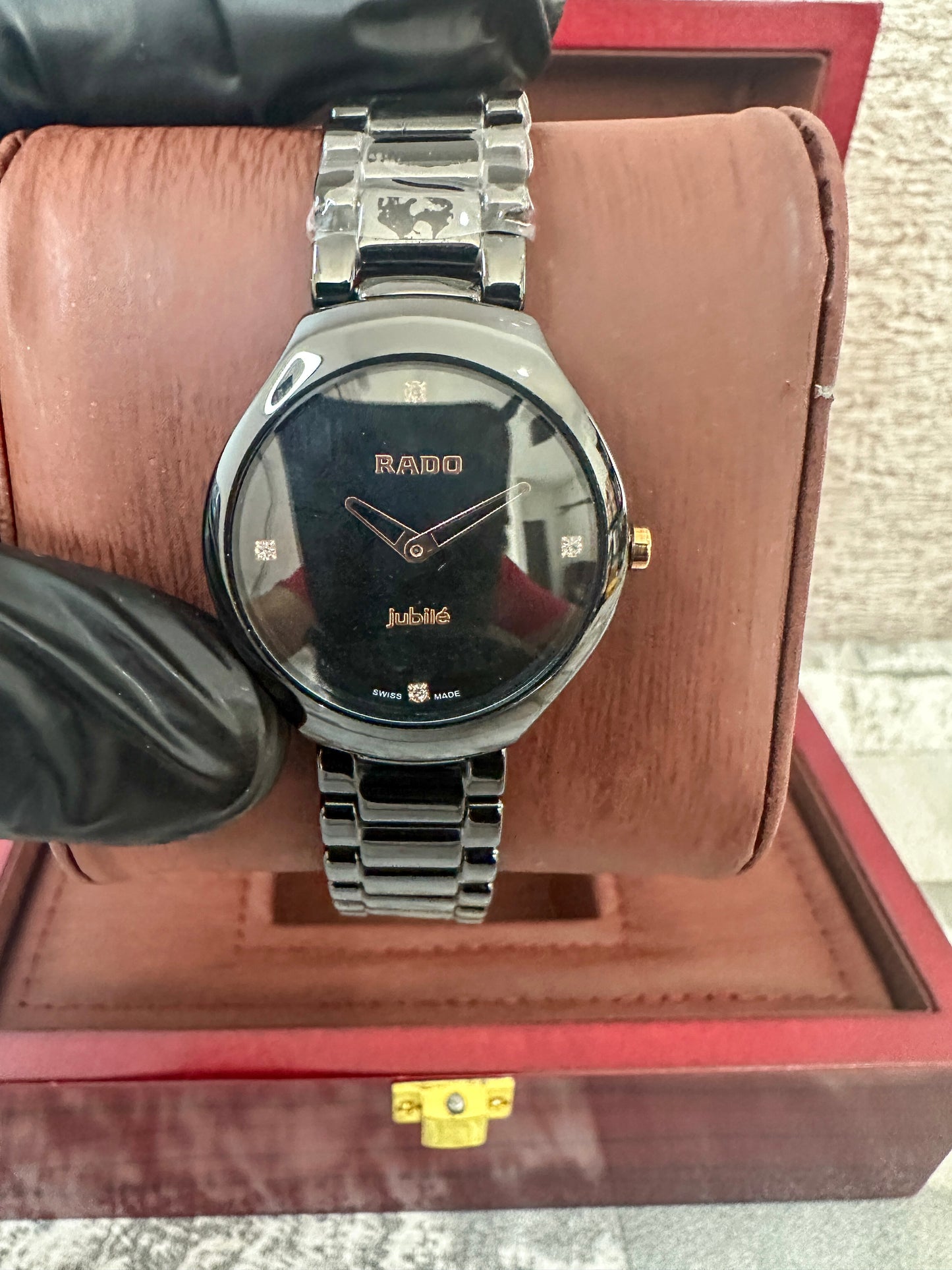 Reloj RAD0 negro 30 mm para dama