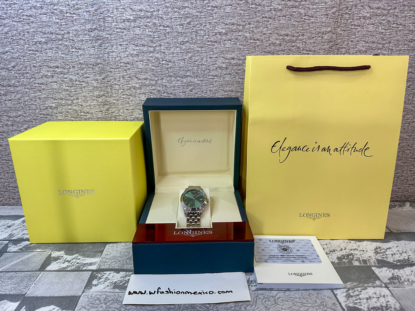 Reloj LONG Flag Ship verde