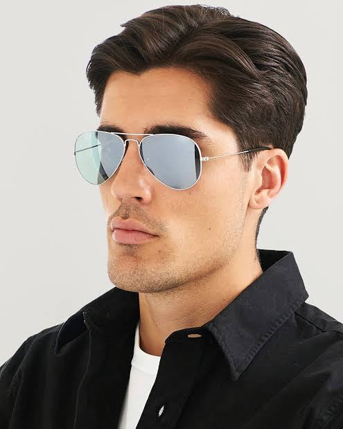 Lentes de Sol Ray B Aviador Silver