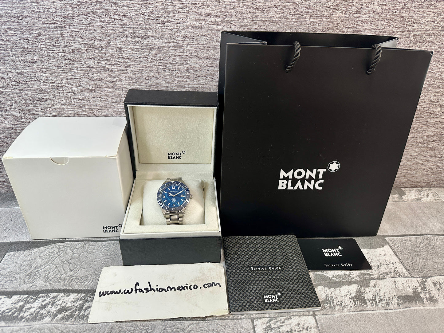 Reloj MB Iced Sea AAA azul