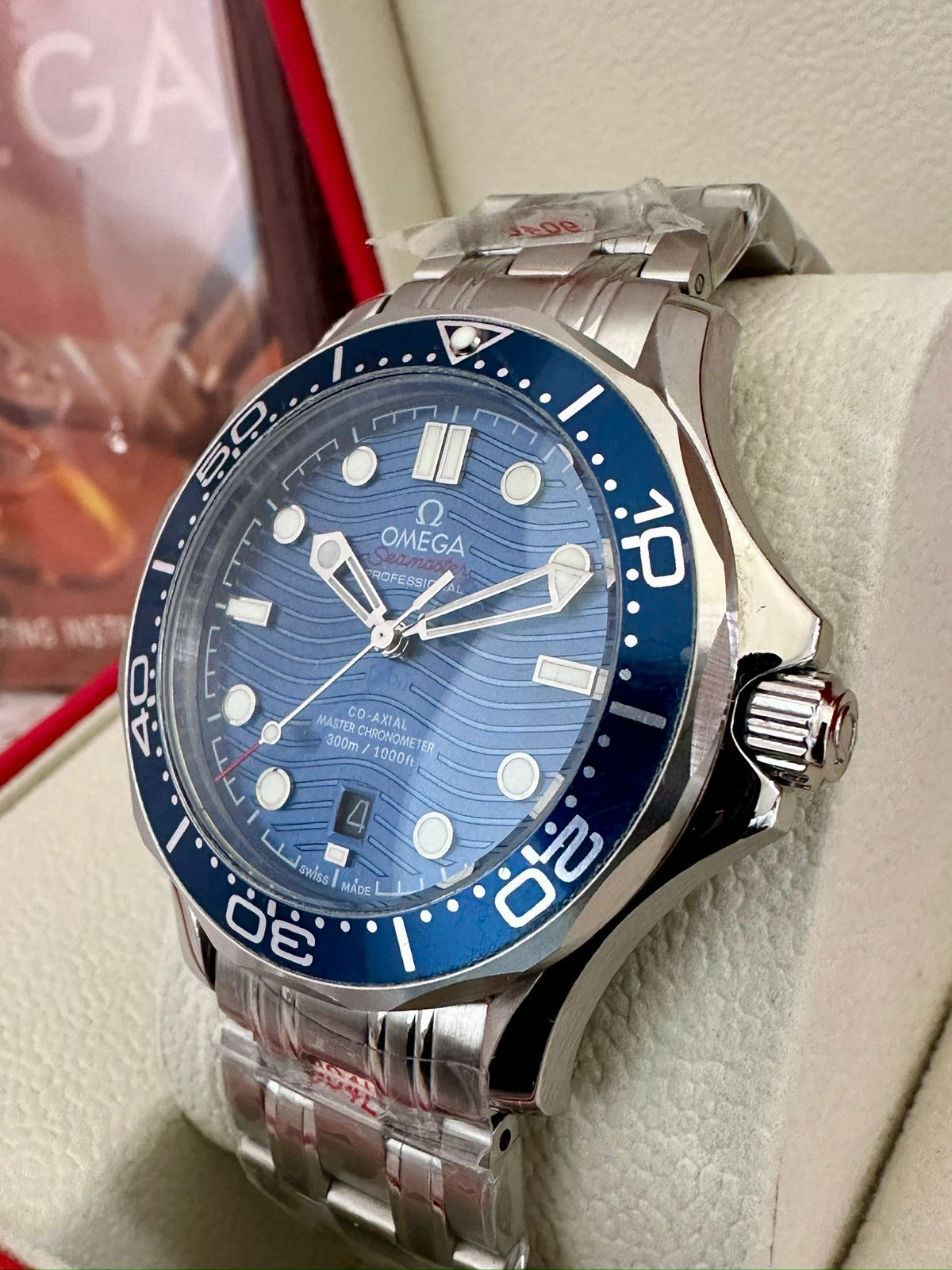 Reloj Sea Master AAA Automatico azul