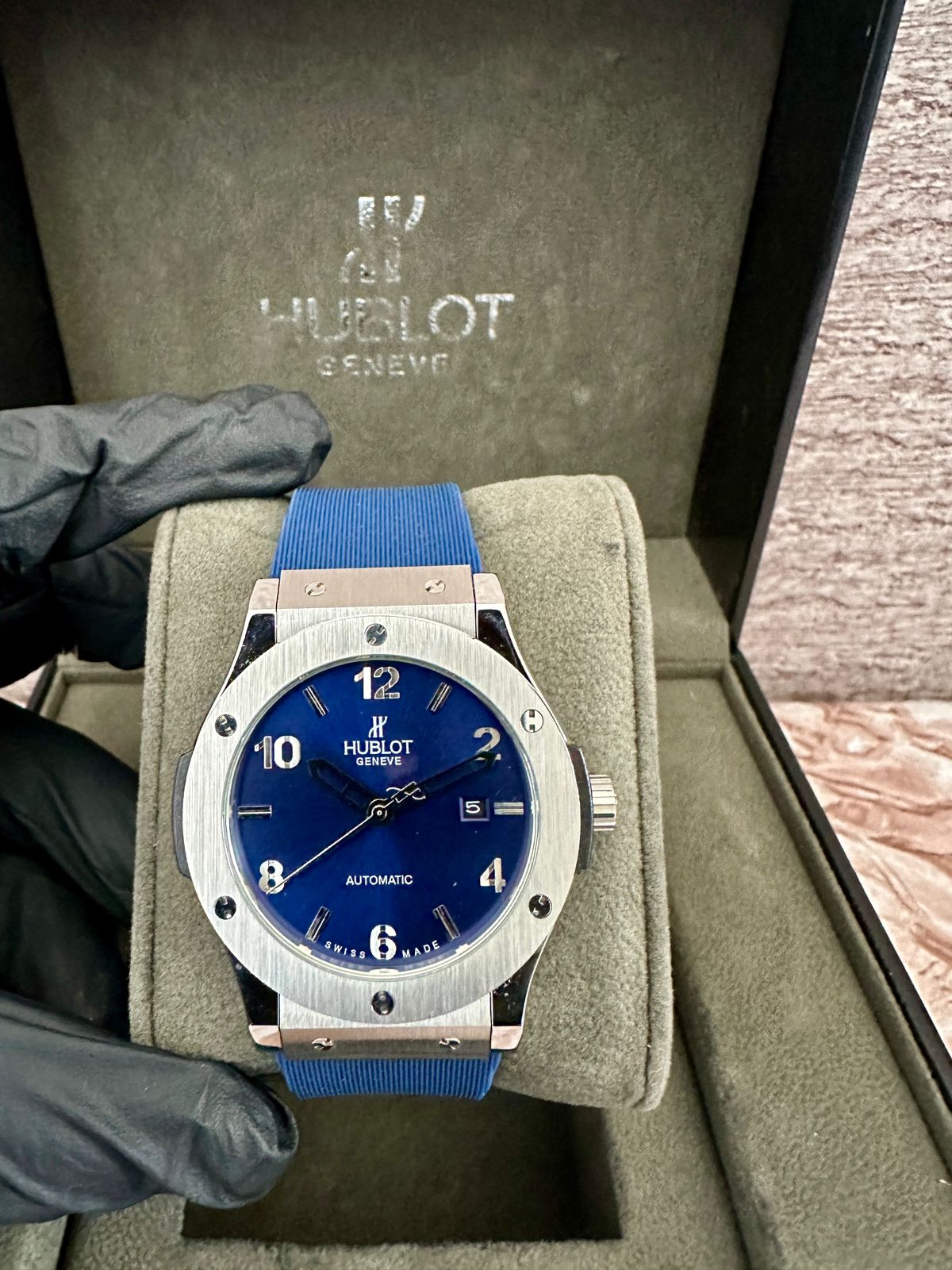 Reloj Hub10t Classic  AAA Quartz azul