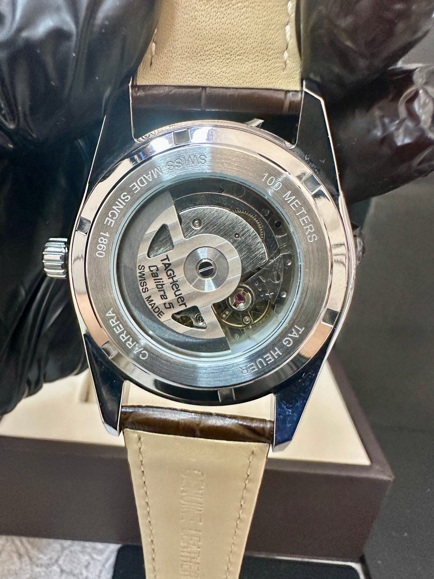 Reloj Carrera AAA Automático Correa de piel café