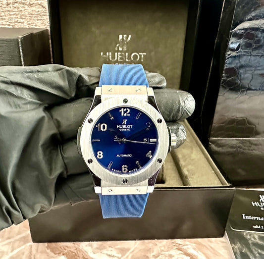 Reloj Hub10t Classic  AAA Quartz azul