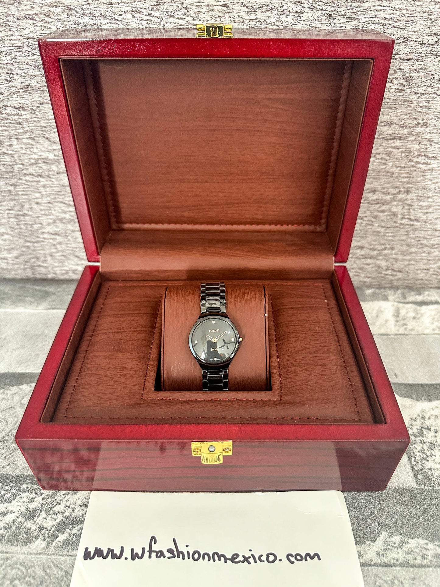 Reloj RAD0 negro 30 mm para dama