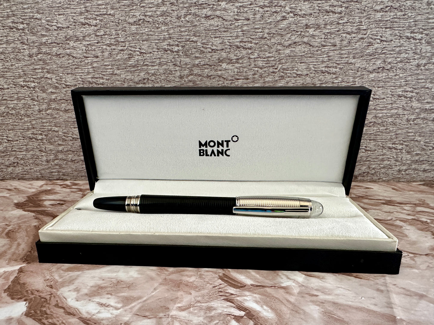 Rollerball Starwalker MB negro con plateado