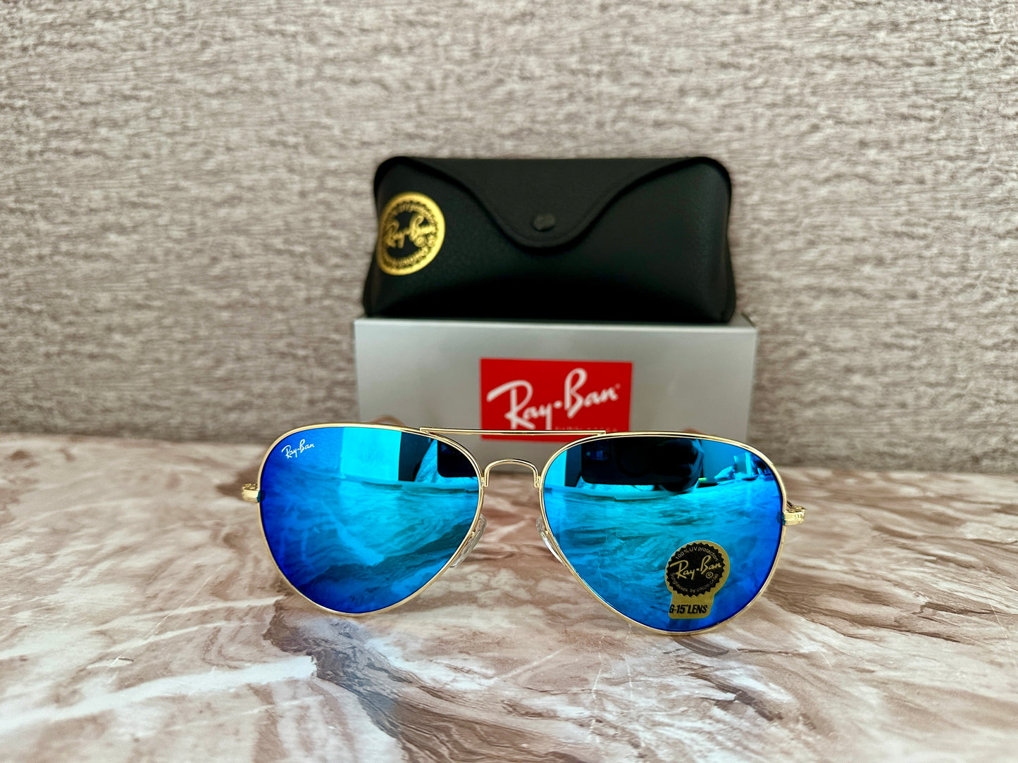 Lentes de Sol Ray B Aviador blue mirror