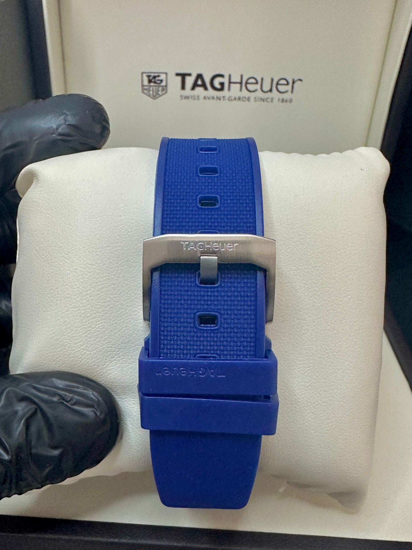 Reloj  F1 Azul correa de caucho AAA Quartz