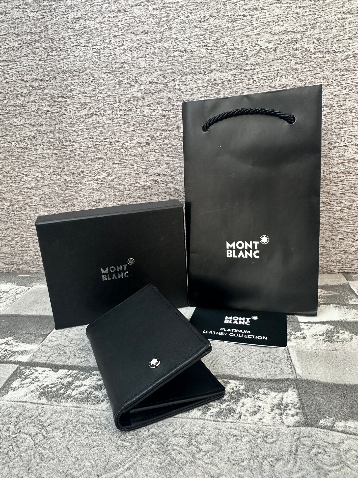 Cartera Bifold de piel genuina M0ntbl4nc