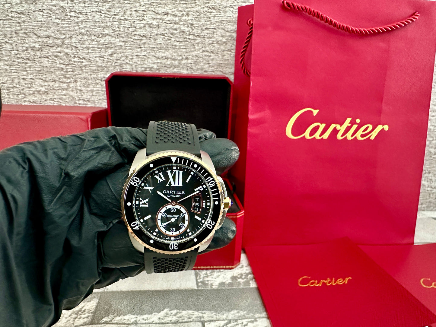 Calibre Diver AAA Automático correa de caucho